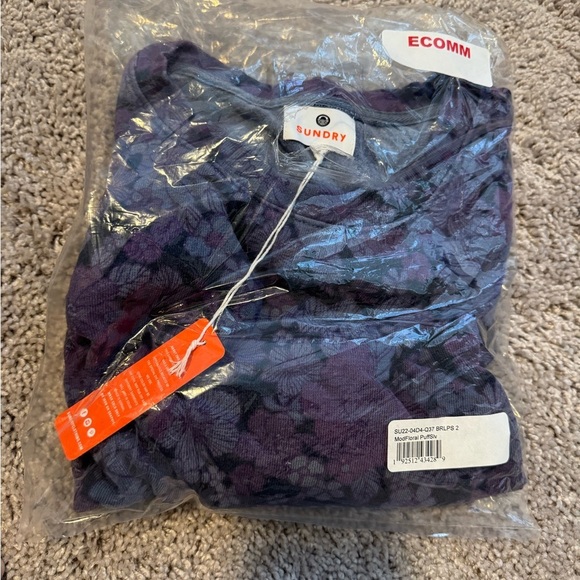 Sundry floral puff sleeve shortsleeve shirt - Picture 5 of 6